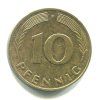 NĚMECKO. 10 Pfennig 1988/F