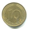 NĚMECKO. 10 Pfennig 1990/G
