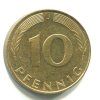 NĚMECKO. 10 Pfennig 1990/J