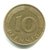 NĚMECKO. 10 Pfennig 1992/F