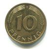 NĚMECKO. 10 Pfennig 1991/G