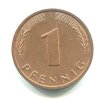 NĚMECKO. 1 Pfennig 1980/J