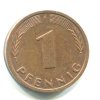 NĚMECKO. 1 Pfennig 1987/F