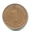 NĚMECKO. 1 Pfennig 1987/D