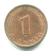 NĚMECKO. 1 Pfennig 1986/D