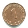 NĚMECKO. 1 Pfennig 1986/J