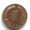 NĚMECKO. 1 Pfennig 1983/F