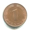 NĚMECKO. 1 Pfennig 1975/F