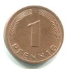 NĚMECKO. 1 Pfennig 1980/D