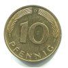 NĚMECKO. 10 pfennig 1995/D