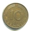NĚMECKO. 10 pfennig 1990/J