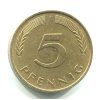 NĚMECKO. 5 Pfennig 1989/J
