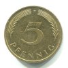 NĚMECKO. 5 Pfennig 1995/F