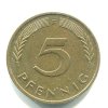 NĚMECKO. 5 Pfennig 1993/F