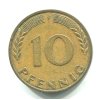 NĚMECKO. 10 pfennig 1970/F