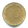 NĚMECKO. 10 pfennig 1970/D