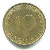 NĚMECKO. 10 pfennig 1974/F