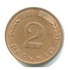 NĚMECKO. 2 Pfennig 1970/D