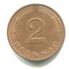 NĚMECKO. 2 Pfennig 1979/J