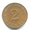 NĚMECKO. 2 Pfennig 1979/F