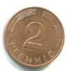 NĚMECKO. 2 Pfennig 1978/J