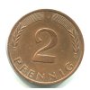 NĚMECKO. 2 Pfennig 1977/G