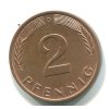 NĚMECKO. 2 Pfennig 1977/D