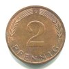 NĚMECKO. 2 Pfennig 1976/G