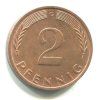 NĚMECKO. 2 Pfennig 1976/G
