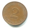 NĚMECKO. 2 Pfennig 1975/J