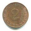 NĚMECKO. 2 Pfennig 1974/J