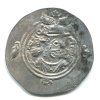 PERSIE. Chusro II. (590-628). Drachma. Mincovna NY = Noharahd. Rok 23. Ag.