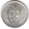 ŠVÝCARSKO. 5 franken 1967. Ag.