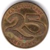 BELGIE. 25 centijen.25 centimes. A la Condition a d´Acheter du SAMVA pour Métaux Bréveté. Propagační žeton.