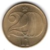 ČESKOSLOVENSKO. 20 haléřů 1987.