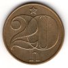 ČESKOSLOVENSKO. 20 haléřů 1989.
