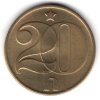 ČESKOSLOVENSKO. 20 haléřů 1990.