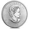 2021 1 oz silver canadian maple leaf .9999 fine 5 coin bu in cap back min 2