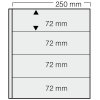 Vkládací listy Garant, 4 pole 72×250 mm - 5
