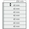 Vkládací listy Garant, 7 polí 40×250 mm - 5