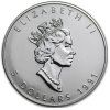 stribrna mince 1 oz maple leaf 1991