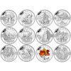 KANADA. Sada stříbrných mincí Royal Canadian Mint 2013.